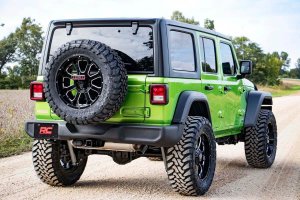 Jeep Wrangler Unlimited Brake Light Relocation Bracket - Rear - Rough Country - '18-'25 Jeep Wrangler Unlimited Brake Light Relocation Bracket - Rear - Rough Country - '18-'25